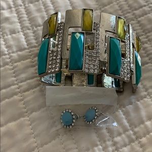 Bracelet and earring set.